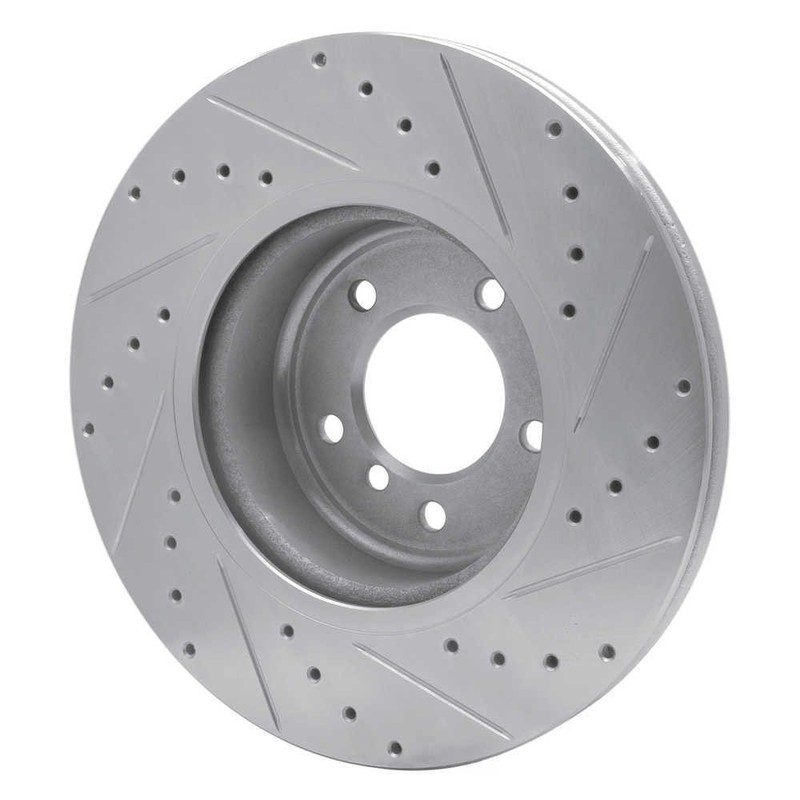 Disc Brake Rotor-Brake Rotor - Drilled and Slotted - Silver DFC 631-31085L gallery