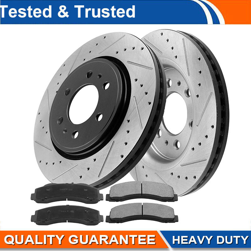 6-Lug Front Brake Rotors Brakes Pads for Ford F-150 Expedition Lincoln Navigator