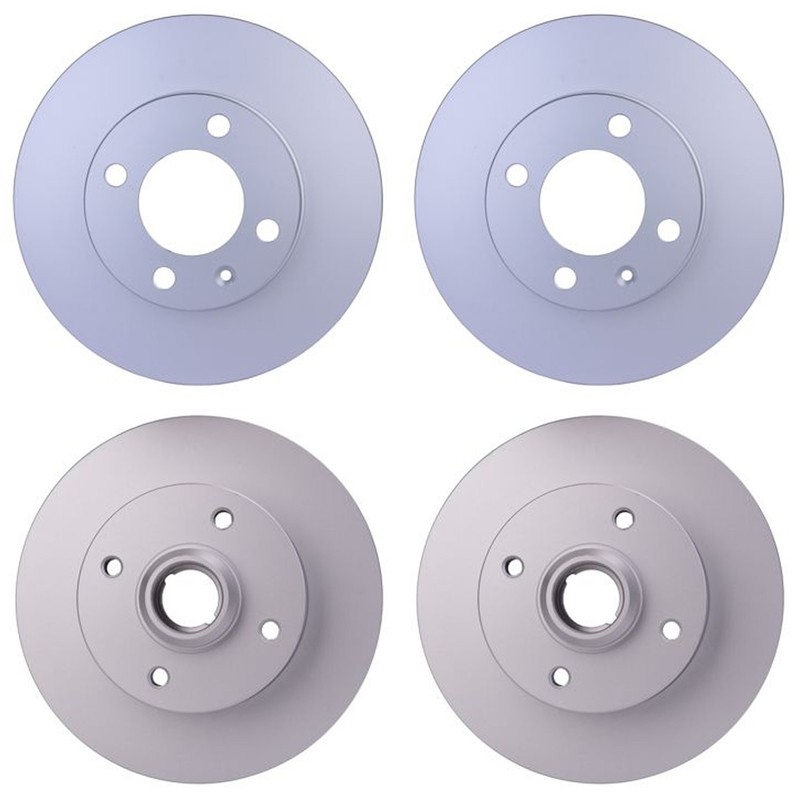 Hella Front 239mm Rear 226mm Brake Rotors Kit For Volkswagen Golf Jetta Scirocco