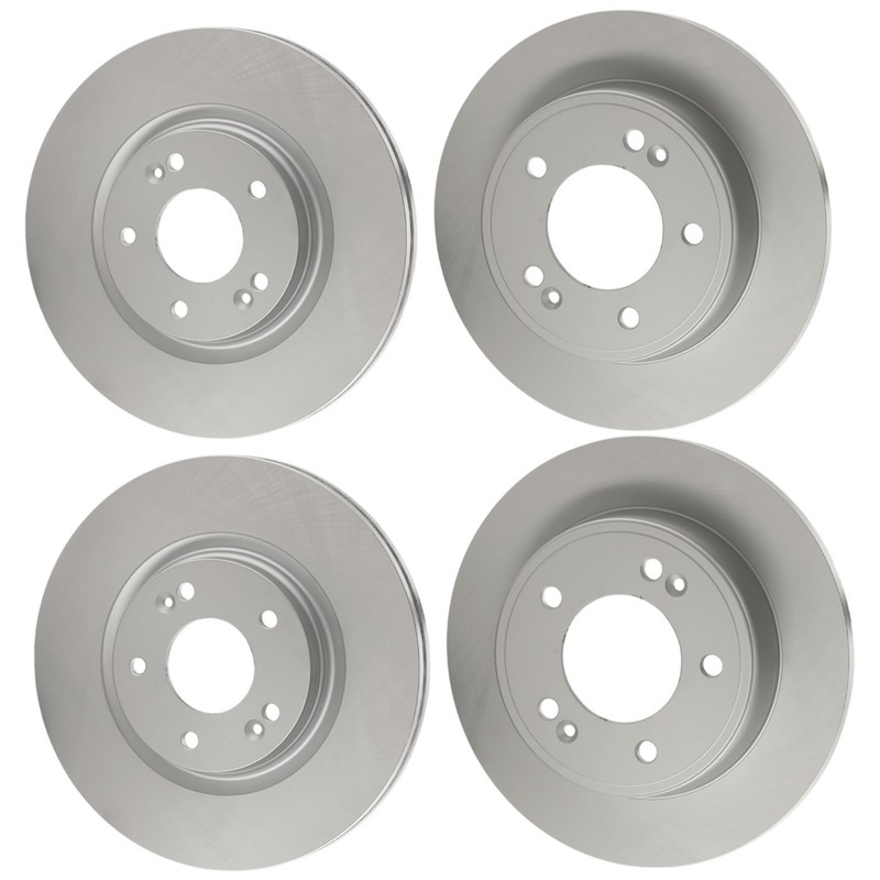 Front & Rear Brake Disc Rotors for Kia Forte Forte5 Hyundai Elantra 2017-2020