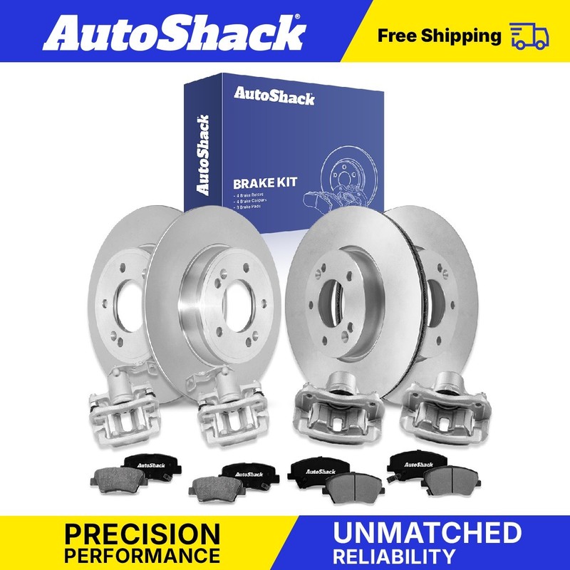 Front Rear Brake Rotors Ceramic Pads Calipers for Hyundai, Elantra 2011-2016