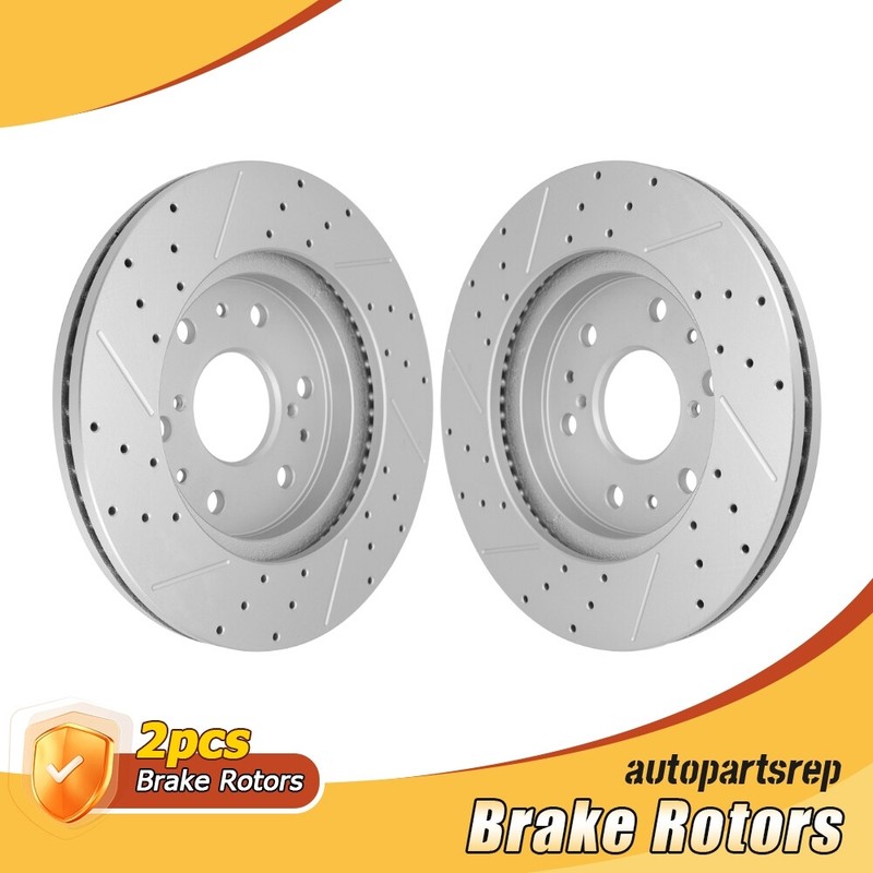 Front Drilled Brake Rotors for Chevy GMC Silverado Suburban Sierra Yukon XL 1500