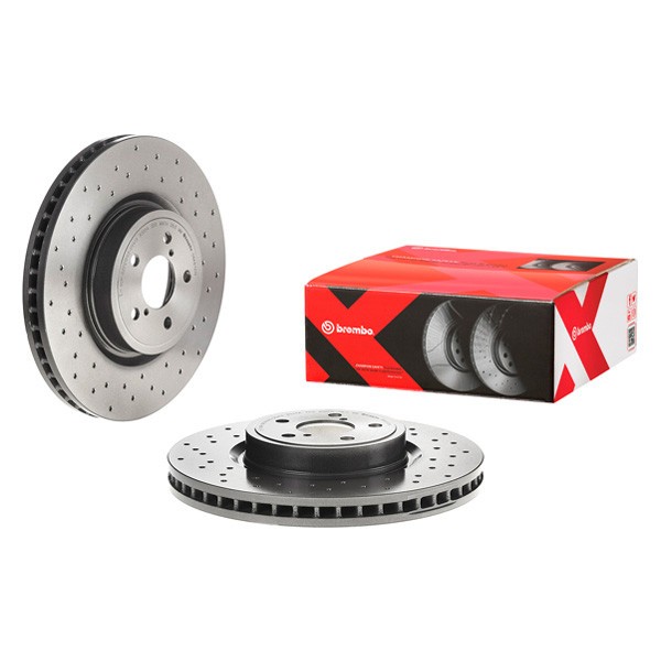 For Subaru Outback 06-14 Brake Rotor Premium Xtra Cross Drilled UV Coated