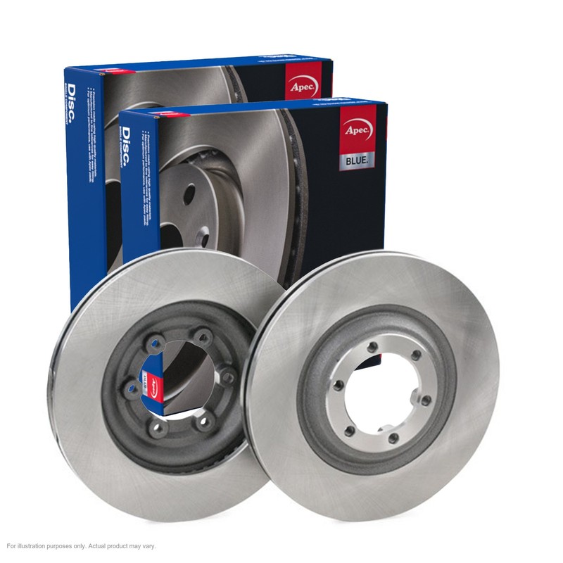 2X APEC Front Brake Discs for ISUZU D-MAX II 2012-22 300mm Vented SDK6789