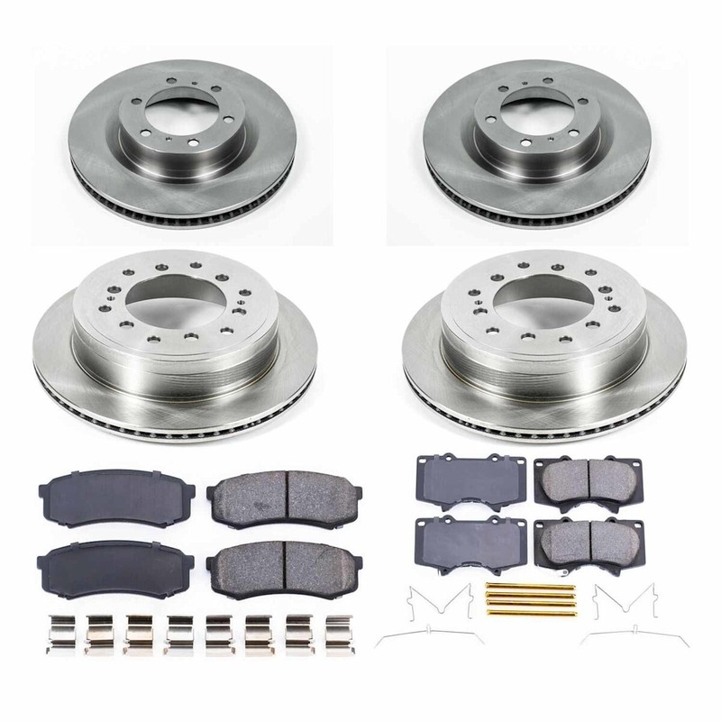 KOE5874 Powerstop Brake Disc and Pad Kits 4-Wheel Set Front & Rear for 4 Runner gallery