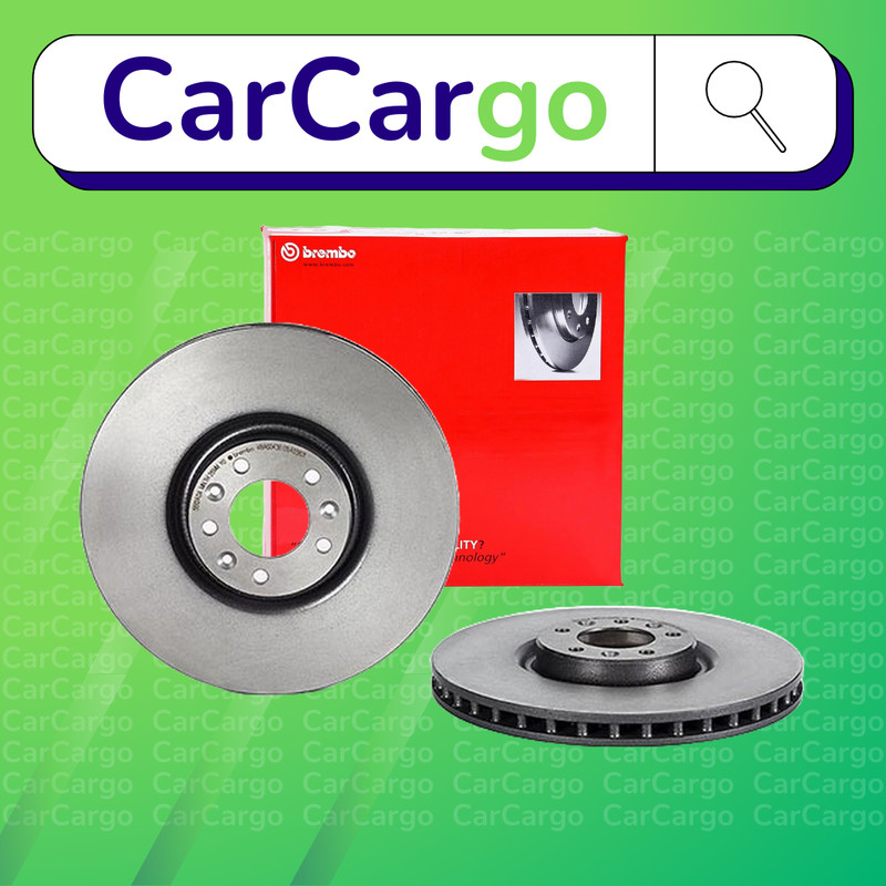 Brembo Vented Front Brake Discs Pair For Peugeot 508 SW 1.6 THP 2010-2018 340 mm