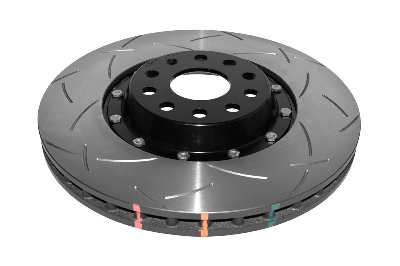 DBA For 12-13 Volkswagen Golf R Front 5000 Series Slotted Rotor With Black Hat