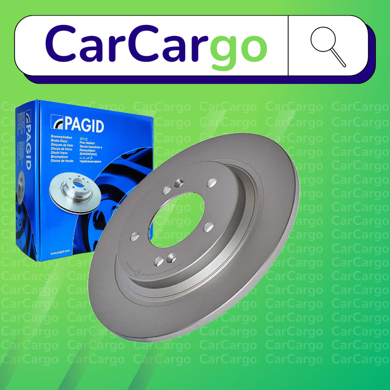 Pagid Solid Rear Brake Discs Pair For Kia XCeed 1.0 T-GDi 2019-2024 284 mm