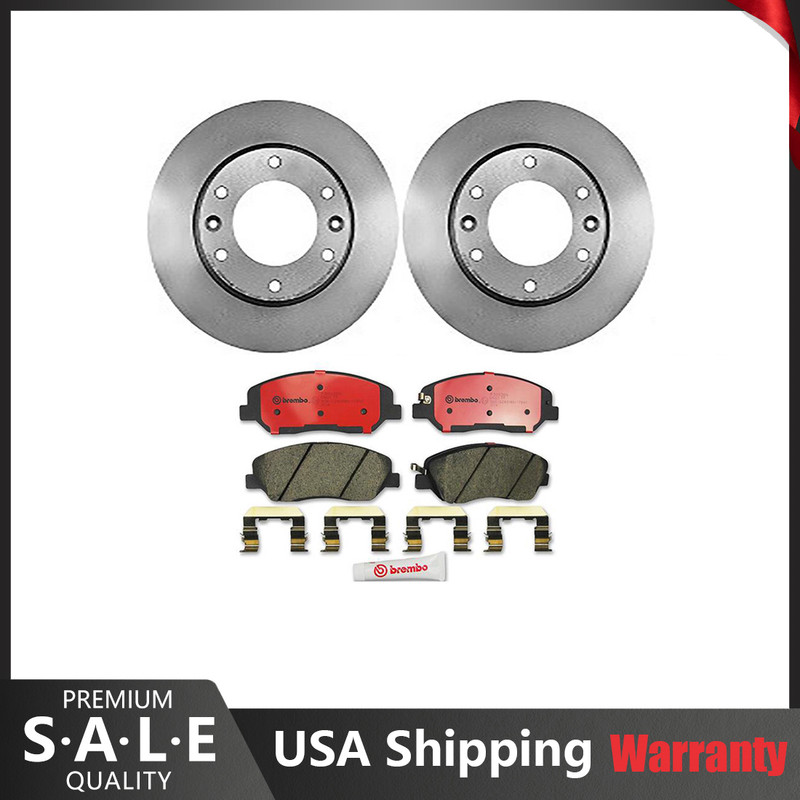 Brembo Front Brake Kit Ceramic Pads Brake Rotor for Hyundai Entourage Kia Sedona