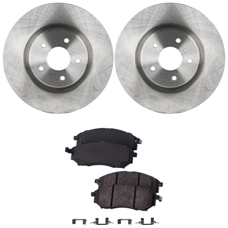 Front Brake Disc Rotors and Pads Kit For Nissan 350Z 2006 2007 2008