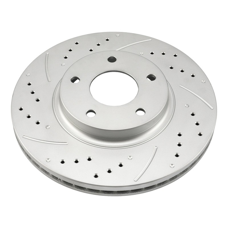 Pair Front Drilled Slotted Disc Brake Rotors For 2002-2004 Nissan Altima 31306 gallery