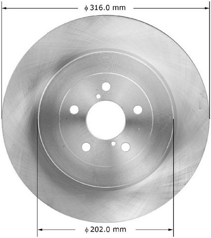 Bendix Premium Drum And Rotor Disc Brake Rotor P N Prt6057