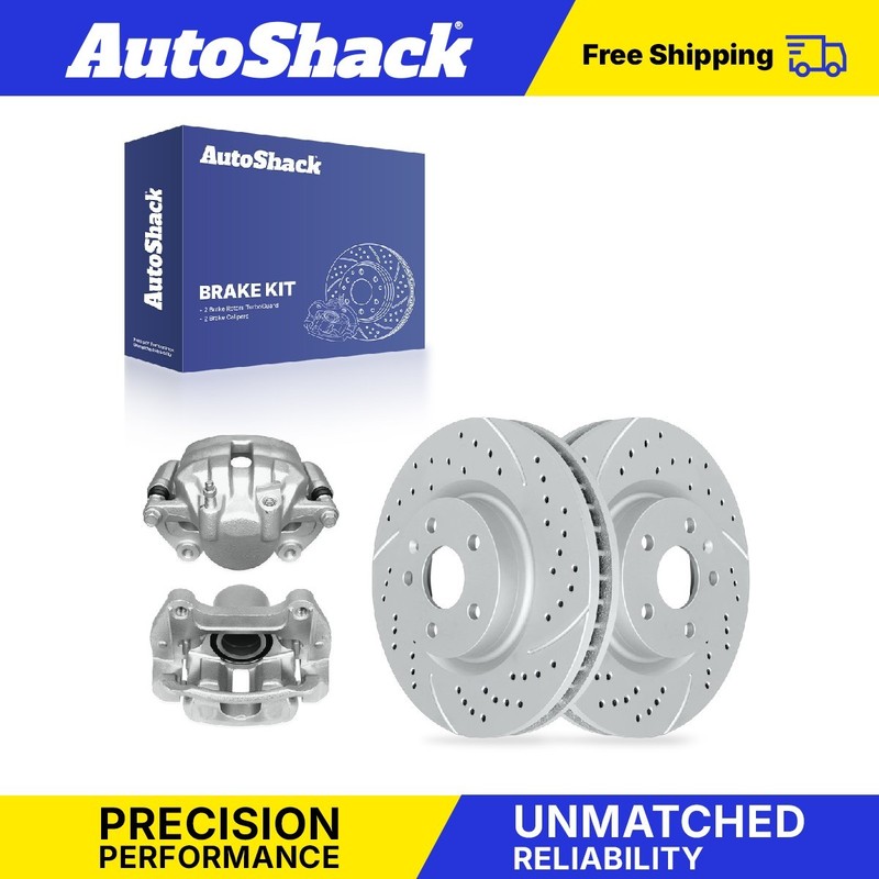 Front Drilled Slotted Brake Rotors Calipers for 2014-2015 Buick Regal