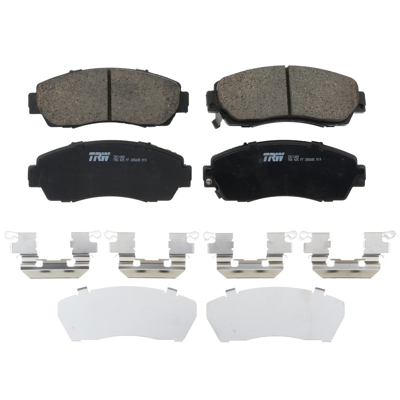 Front Brake Kit 296mm Drilled Rotors TRW Ceramic Pads For Accord Crosstour CR-V gallery