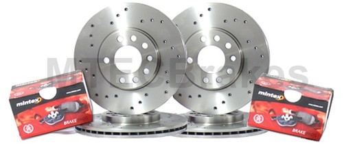 CLK Coupe 350 C209 05-10 Front Rear Brake Discs & Pads 345mm