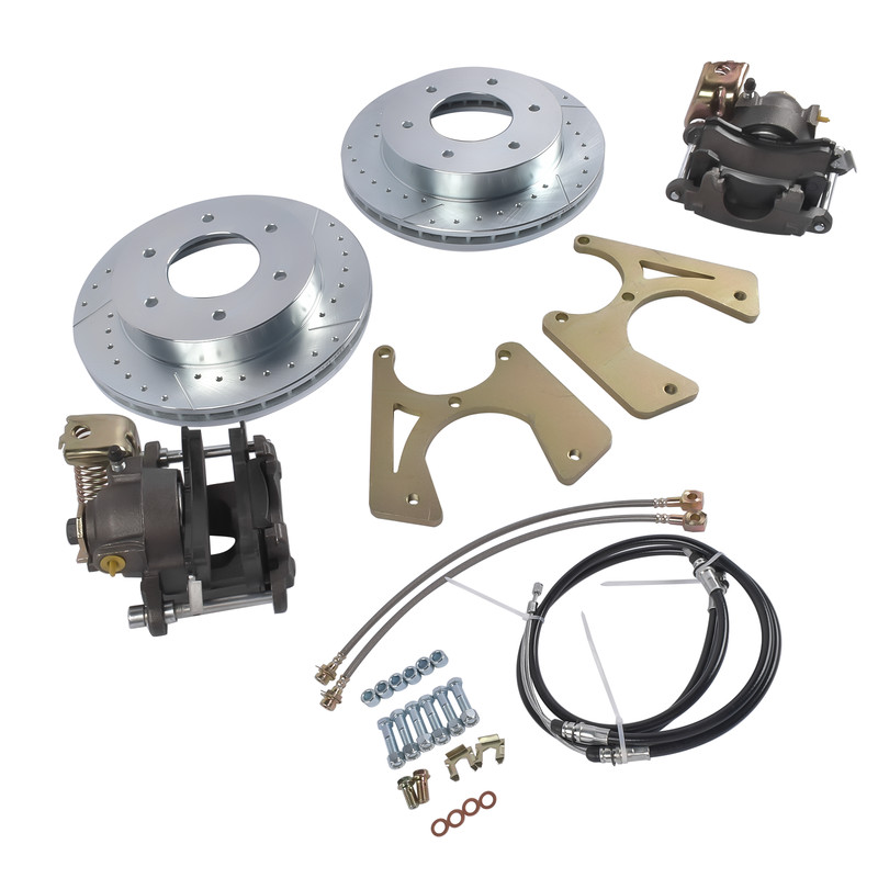 Rear Disc Brake Conversion Kit 6 Lug Rotors for Chevrolet C10 / K10 Pickup 61-87 gallery
