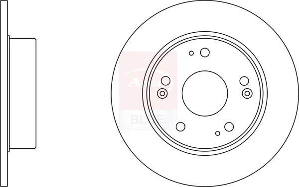 2x Brake Discs Pair Solid fits HONDA ACCORD CL7 2.0 Rear 03 to 08 260mm Set New