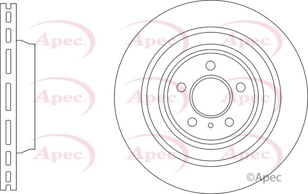 2x Apec Red Rear Brake Discs 345mm Fits Mercedes- Gl-class Gle Gls M-class