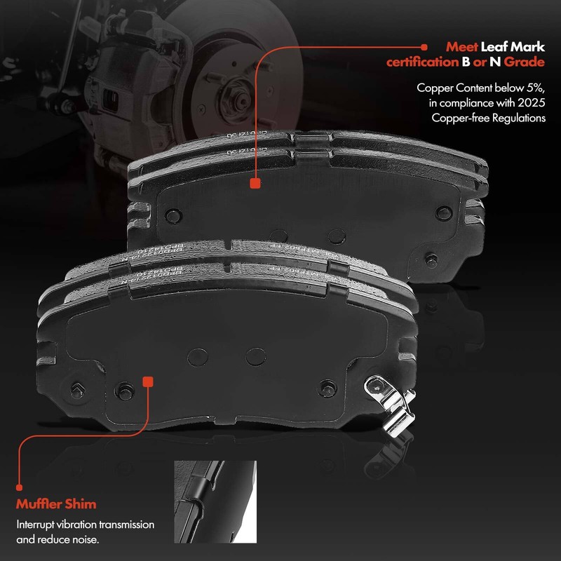 12x Drilled Brake Rotors & Ceramic Brake Pads for Chevrolet Equinox 2010-2017 gallery