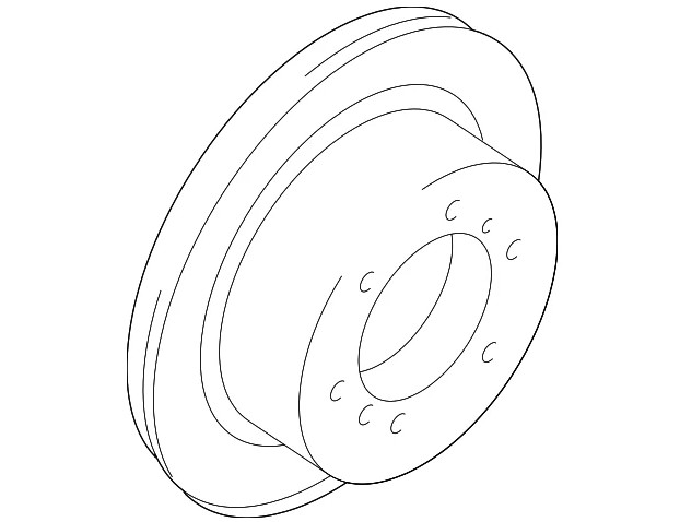 Genuine Mitsubishi 2008 2010-2015 Lancer Rear Disc Brake Rotor 4615A186