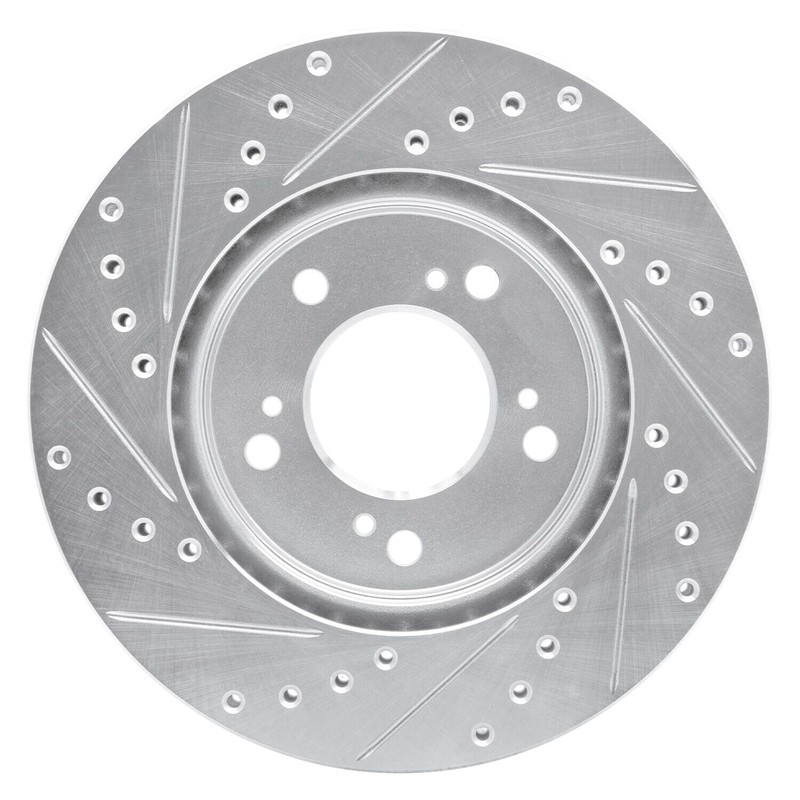 For Acura NSX 91-96 Brake Rotor eLINE Drilled & Slotted 1-Piece Front Passenger