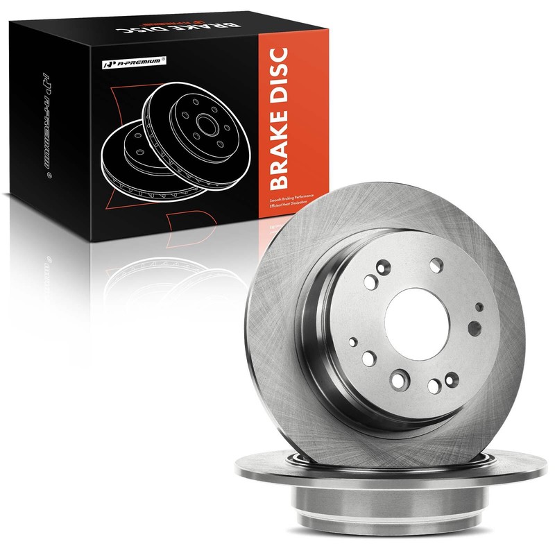 A-Premium Rear Disc Brake Rotors for Honda Element 2003-2011 Acura TL 2004-2008 gallery