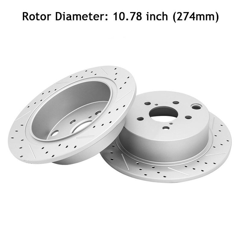 274mm Rear Brake Rotors for 14-17 Subaru Forester 2.5L 16-20 Crosstrek Impreza gallery
