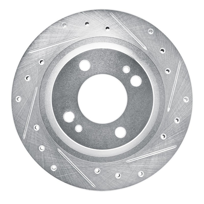 For Mitsubishi Mirage/Mirage G4 2017-2024 Rotor Set Silver | Drilled and Slotted gallery