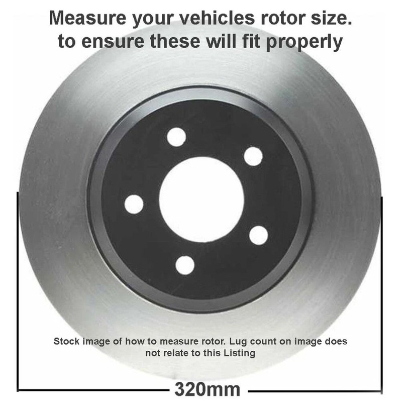 12.60" Front Drilled Rotors Brake Pads for Dodge Challenger Charger Magnum 300 gallery