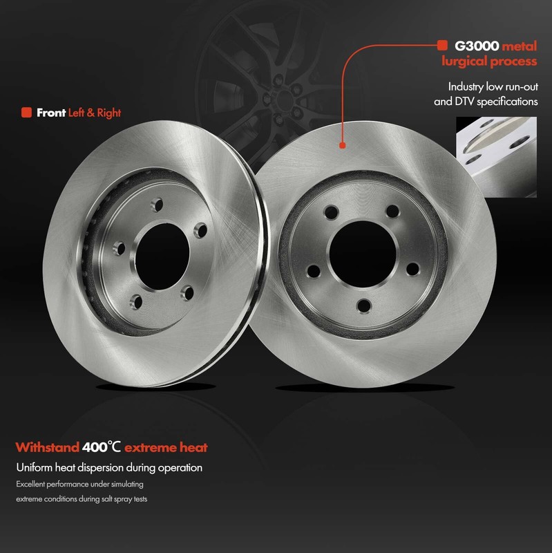 2pcs Front Disc Brake Rotors for Chrysler Plymouth Grand Voyager Grand Caravan gallery