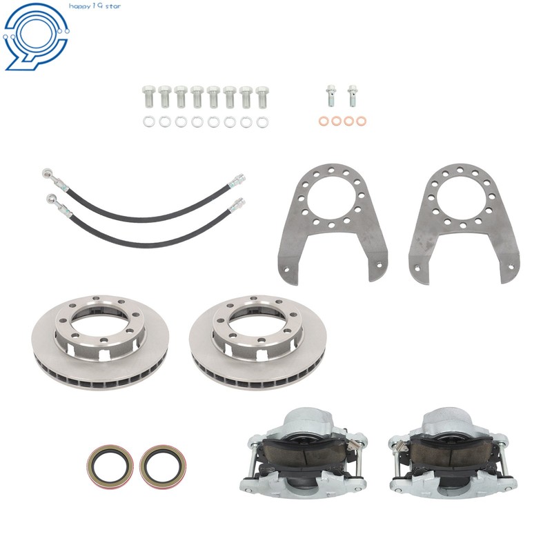 14 Bolt Complete Disc Brake Conversion Kit 10.5 SRW For GM 1973-1988 Disk Brakes