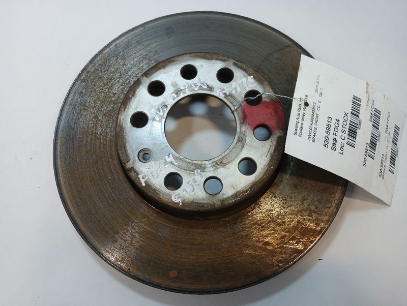 Front Rotor from 2014 Volkswagen Jetta 12368217