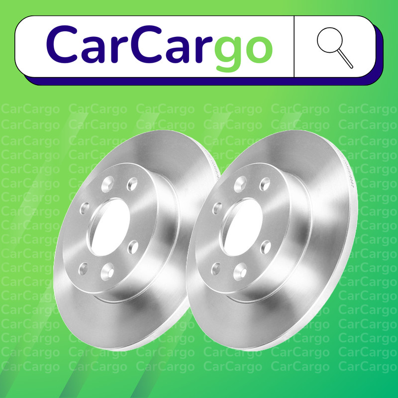 Premium Solid Front Brake Discs Pair Renault 21 1.9 D 1989-1994 238 mm