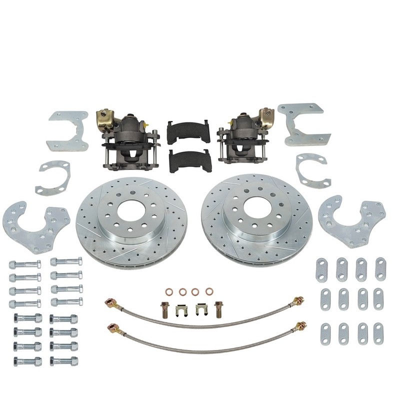 Bolt-On Rear Disc Brake Kit for Ford 9 Inch w/ E-Brake Caliper Set Brand New gallery