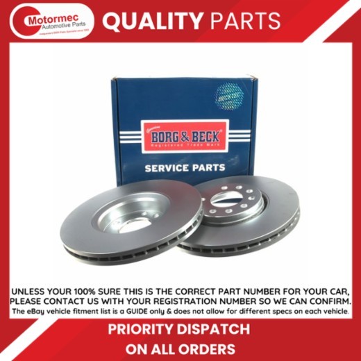 Borg & Beck brake disc pair – BBD4365