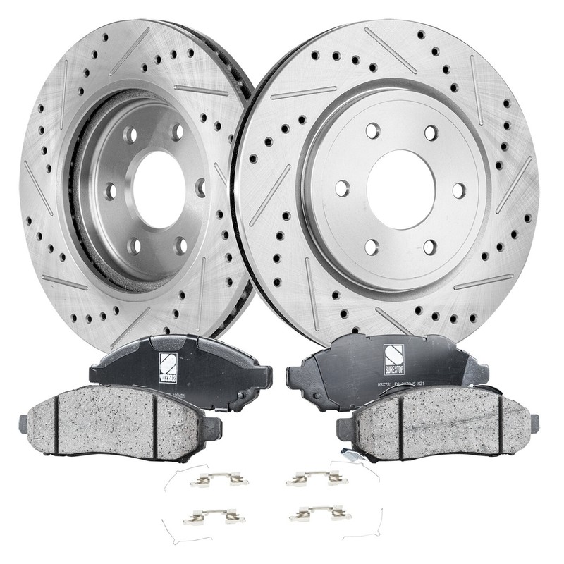 Front Brake Disc Rotors and Pads Kit for Nissan Frontier Xterra Pathfinder 04-12