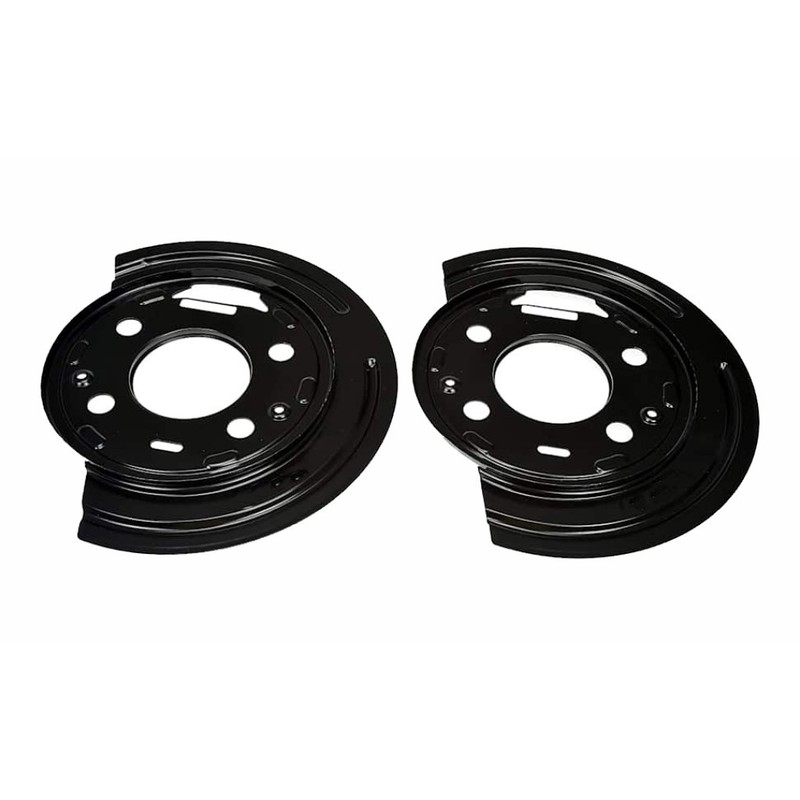 For Chevy Express 3500 2003-2005 Brake Dust Shields Rear | Steel | Black Finish gallery