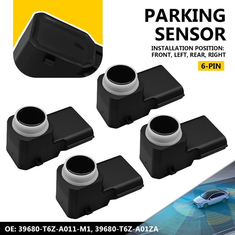 4PCS Fit 2018-2024 Honda Odyssey Passport Bumper Reverse Parking Sensor PDC 6Pin