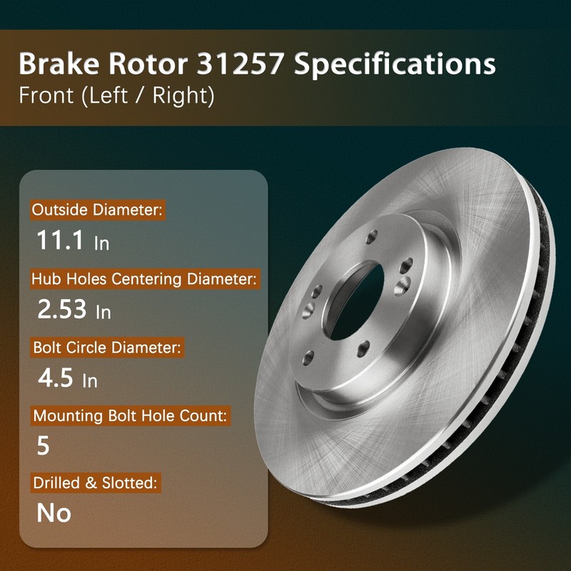 Front and Rear Brake Rotors Kit for Honda Accord 2003 2004 2005 2006 2007 gallery