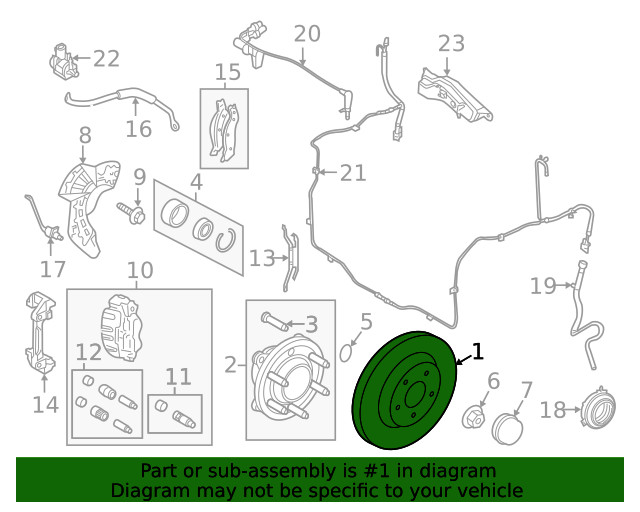 Genuine Ford Disc Brake Rotor 7U2Z-1V125-HD gallery