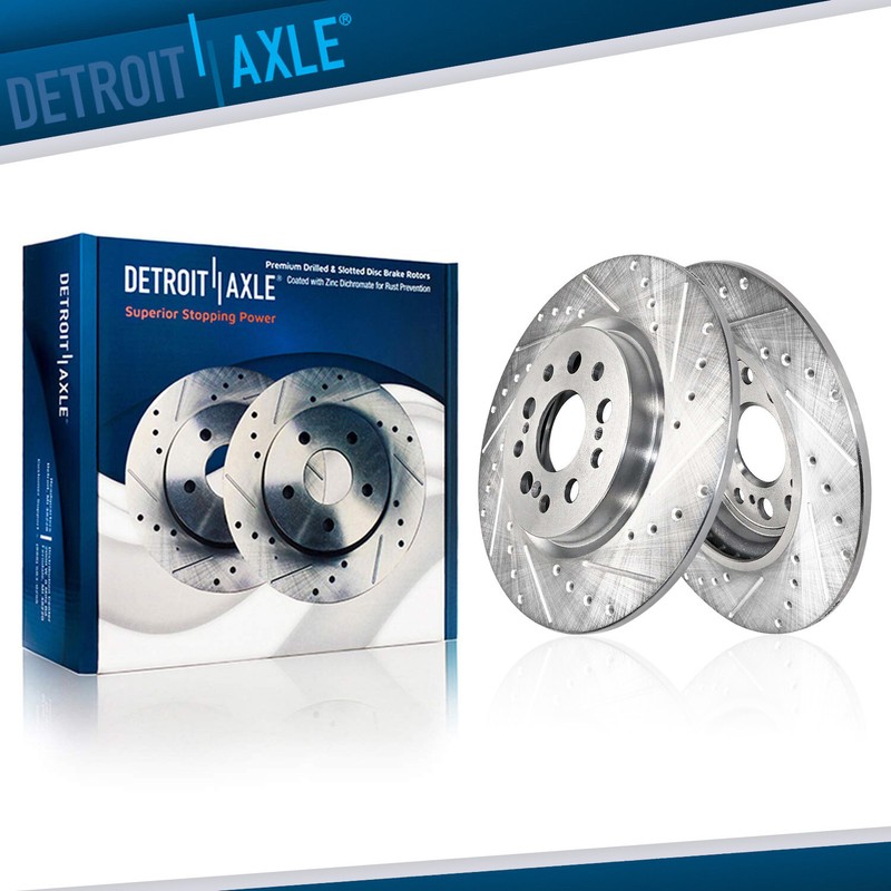 12.20 inch Rear Drilled Slotted Disc Brake Rotors for 2017 – 2021 Honda Clarity