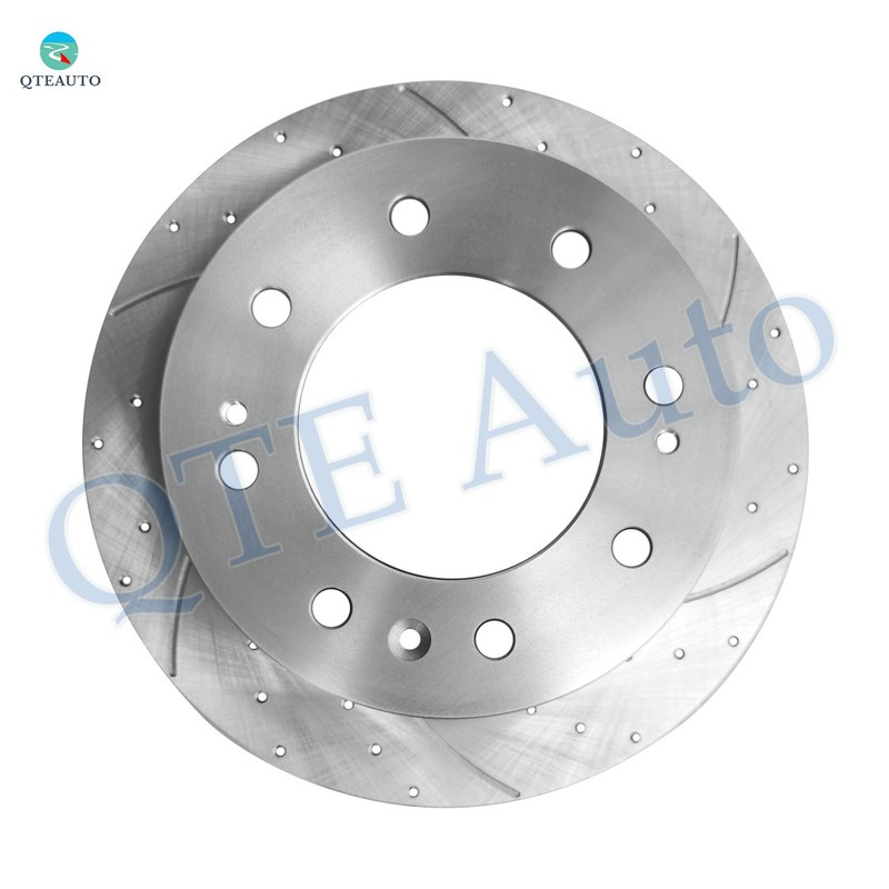 4P F 355mm-R 360mm Drilled Brake Rotors To 2011-2015 Chevrolet Silverado 3500 HD gallery