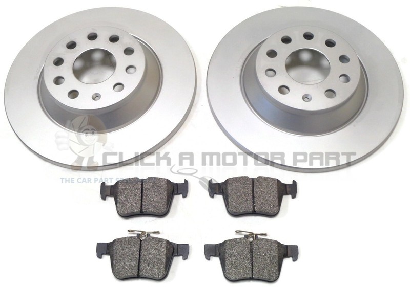 Mintex Rear 2 Solid Brake Discs & Pads For VW Passat B8 1.4 1.6 1.8 2.0 15-19