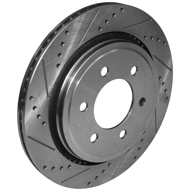 Drilled Brake Rotor w/ Electric Parking Brake for Ford F-150 2015-2017 Rear Pair gallery