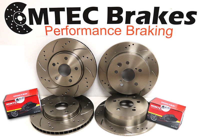 Seat León 1.8 20v 00-05 Front Brake Discs And Grooved Pads