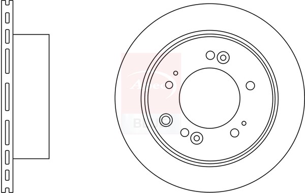2x Brake Discs Pair Vented Rear 315mm SDK6637 Apec Blue Set 584113E500 Quality gallery