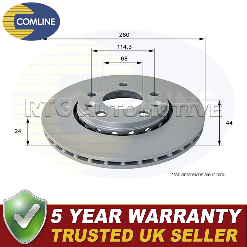 Comline Front Rear Brake Disc Fits Renault Megane Scenic Dacia Duster #1