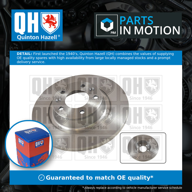 2x Brake Discs Pair Solid fits CITROEN DISPATCH VF7 1.6D Rear 07 to 16 290mm Set