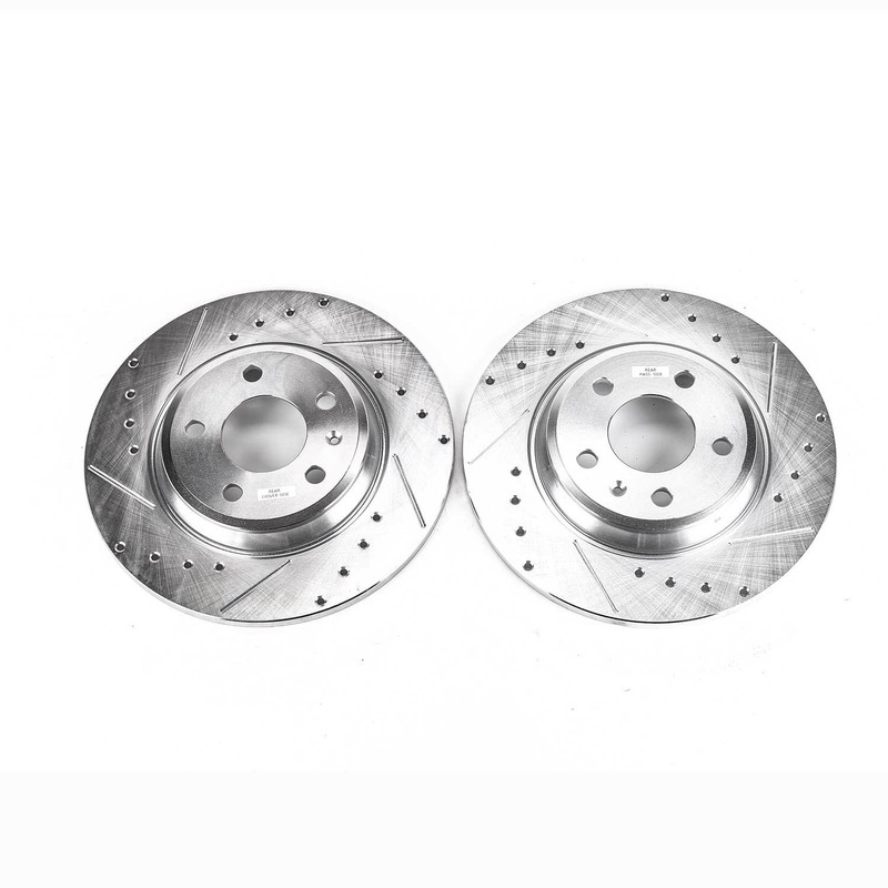 Power Stop for 09-19 Audi A4 Rear Evolution Drilled & Slotted Rotors – Pair
