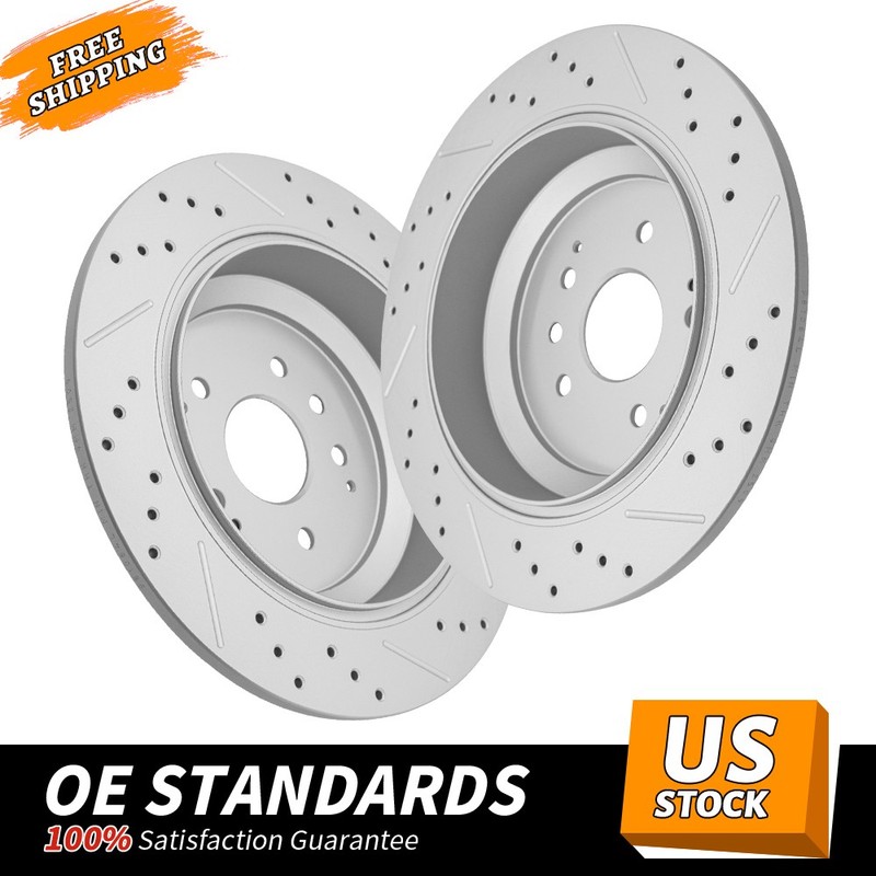 330mm Rear Drilled Brake Disc Rotors for Acura MDX 2014 2015 2016